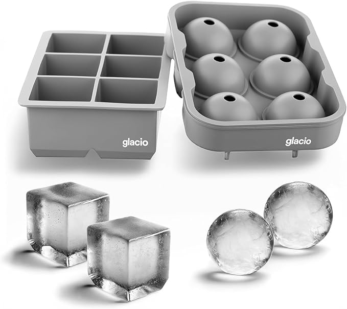 glacio Silicone Ice Cube Trays – Large Silicone Molds by glacio
