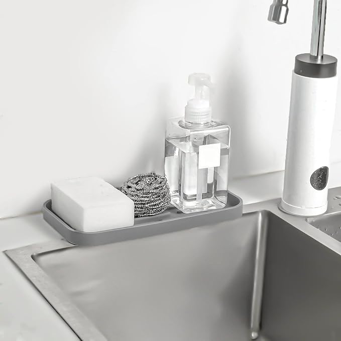 Silicone Kitchen Sink Organizer Tray - Image 9