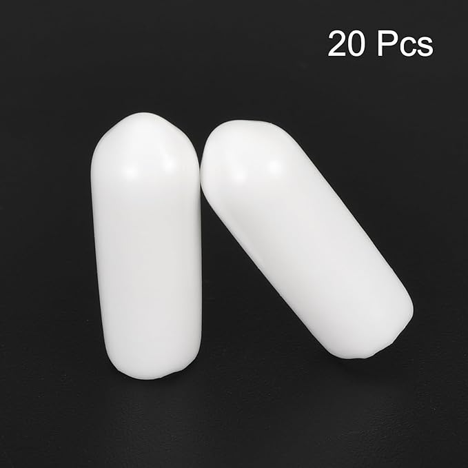 uxcell 20pcs Rubber End Caps 5mm ID Vinyl Round End Cap Cover Screw Thread - Image 2