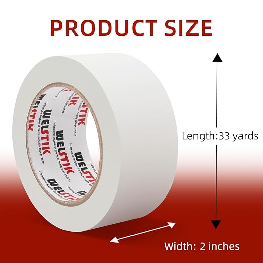 WELSTIK 2 Pack Gaffers Tape White, TV Shoots, Theater Stage Setup, Interior - Image 2