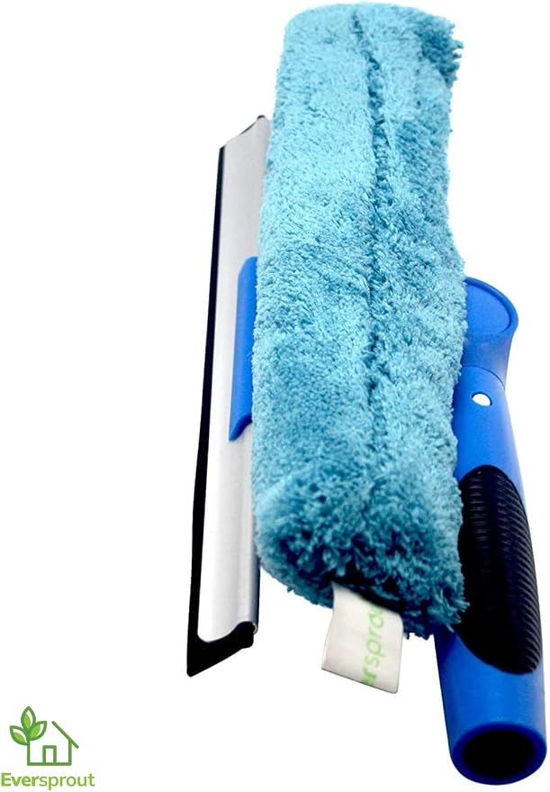 EVERSPROUT Swivel Squeegee & Microfiber Glass Window Scrubber, Light-Weight - Image 8