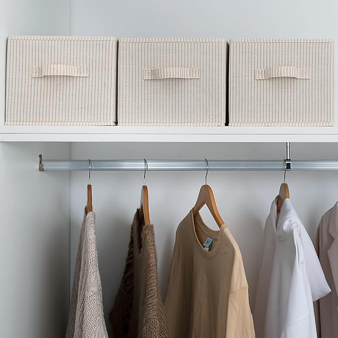 StorageWorks Storage Baskets for Shelves, Foldable Fabric Closet Storage Bins - Image 8