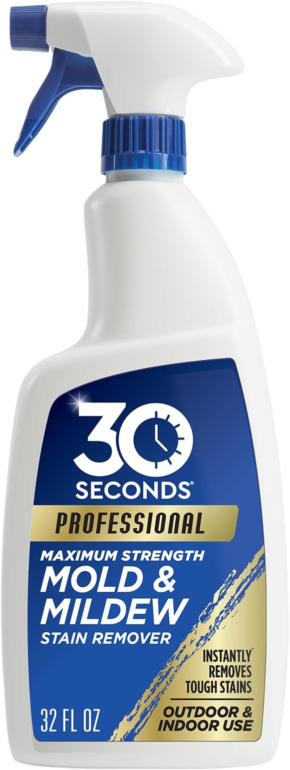 30 SECONDS Pro Mold and Mildew Stain Remover | Scrub Free | Brighter Results by 30SECONDS
