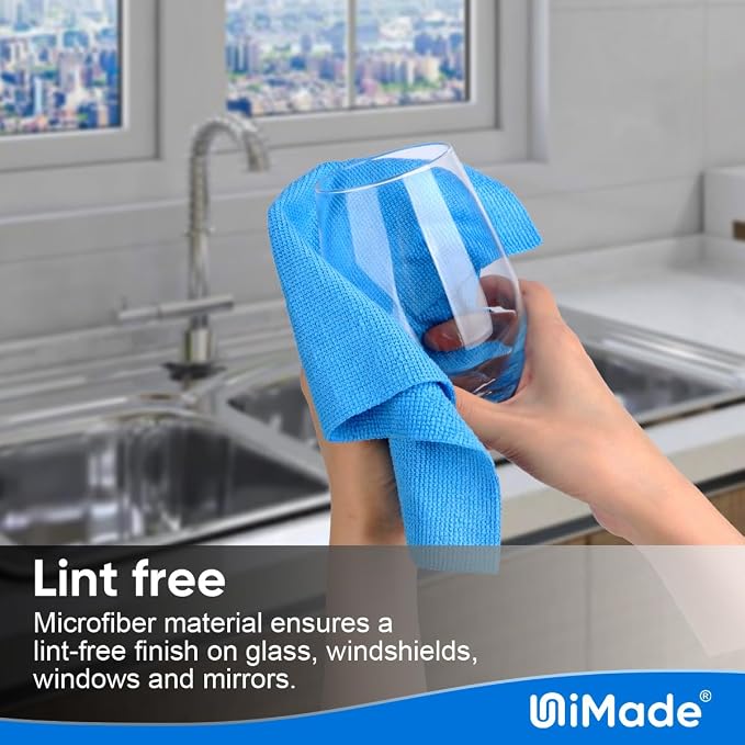 Shop Towels Rags, 50 Pack Reusable Shop Rags Bulk Microfiber Cleaning Cloth - Image 4