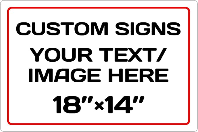 Personalized Aluminum Metal Signs by Repaly