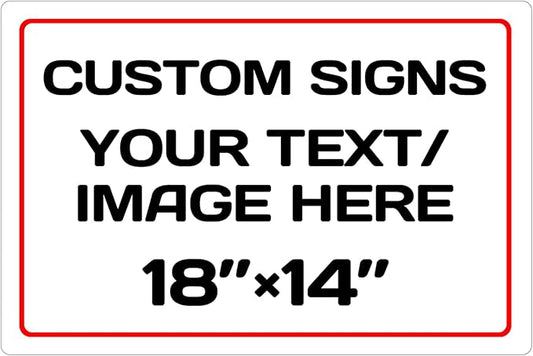 Personalized Aluminum Metal Signs by Repaly
