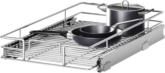 Pull Out Cabinet Organizer 11½" W x 21½" D, Heavy Duty Cabinet Pull Out Shelves by Unknown
