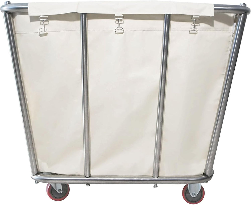 350L Laundry Cart with Wheels,Rolling Commercial Large Laundry Basket