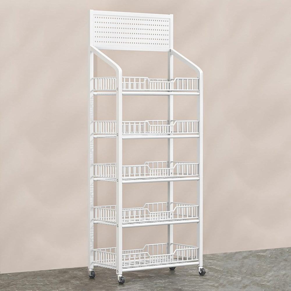 Commercial Supermarket Shelf Display Rack 4 5 Tier, Floor-Standing Snacks/Med...
