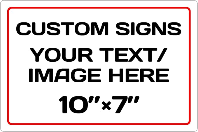 Personalized Aluminum Weatherproof Metal Sign by Repaly