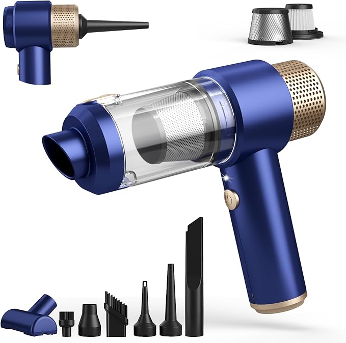 Car Vacuum Cleaner, 16000PA Mini Car Vacuum Cordless Powerful, 7 in 1 Portable by Unknown