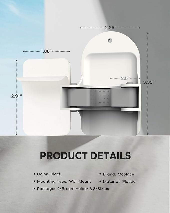 Plastic Broom Holder Wall Mount - Image 7