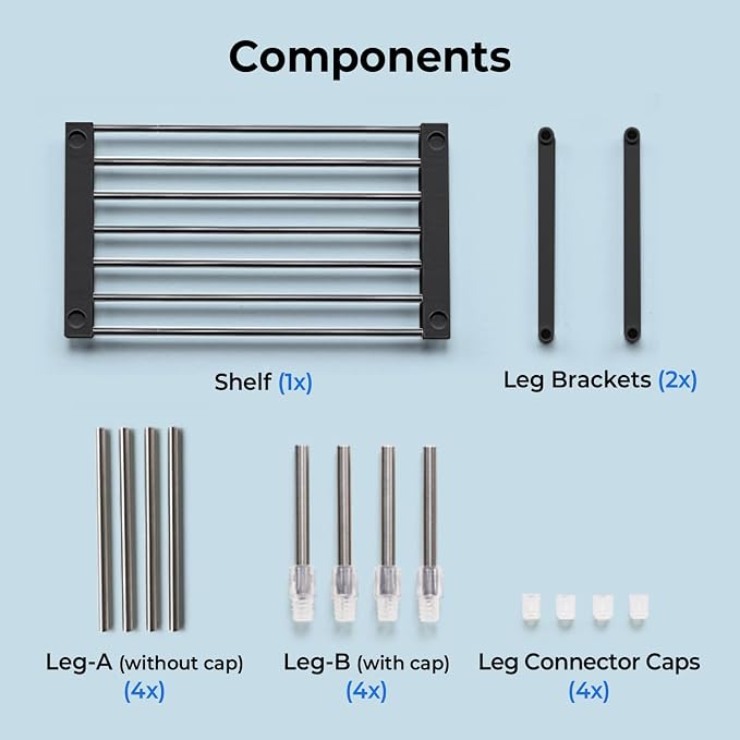 carrotez Expandable Cabinet Organizer, Stackable Kitchen Counter Shelf - Image 8
