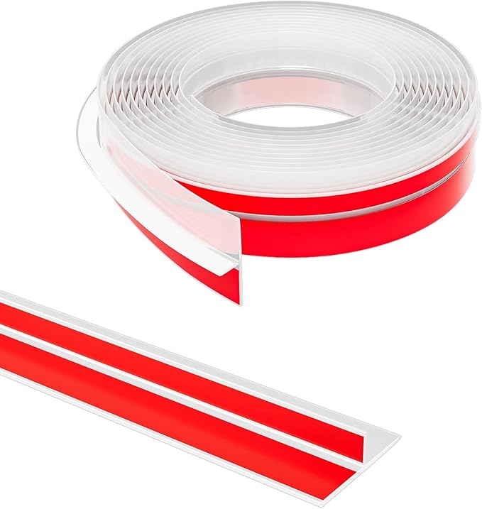 T-Shaped Door Draft Stopper, 1.97 in x 10 Ft Silicone Seal Strip by Elvone