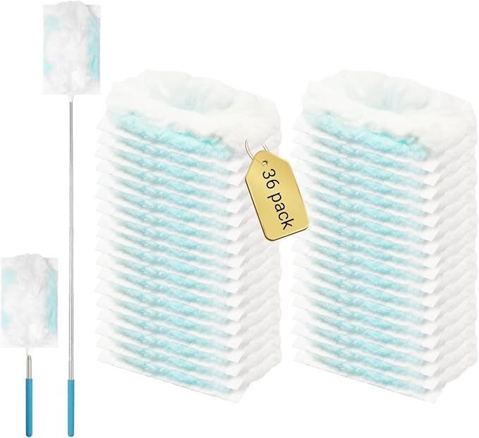 36 Pack 180° Duster Refills for Swiffer Duster Kit, by CHYODI