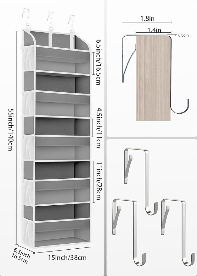 1 Pack Over The Door Storage Organizer - Image 6