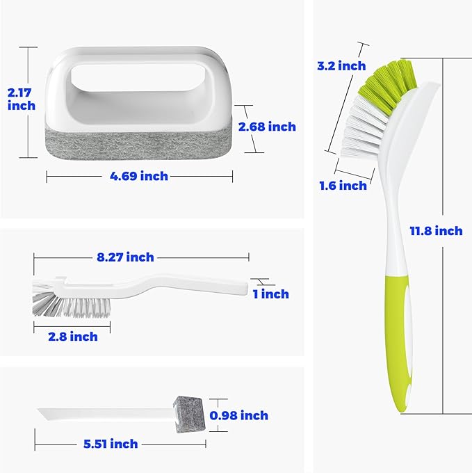 Holikme Cleaning Brush Set, Scouring Pad - Image 6