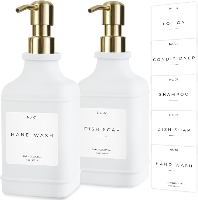 Emerson Essentials Soap Dispenser, Dish Soap Dispenser, Soap Dispenser Bathroom by Emerson+Essentials