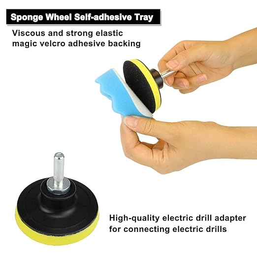 Car Polishing Buffing Kit 3Inch Drill Buffing Pad Buffing Pads, Wool Pads - Image 3