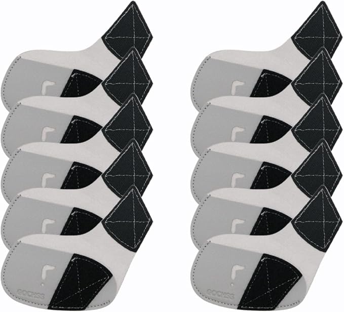 I Golf Iron Headcovers 10pcs PU Fit Both Right-Handed Clubs Golf Club Protector - Image 3