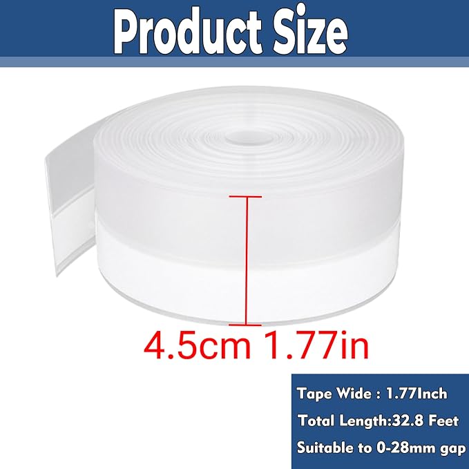 Weather Stripping Door Seal Strip 33 Feet Strip Bottom Draft Insulation Stopper - Image 2