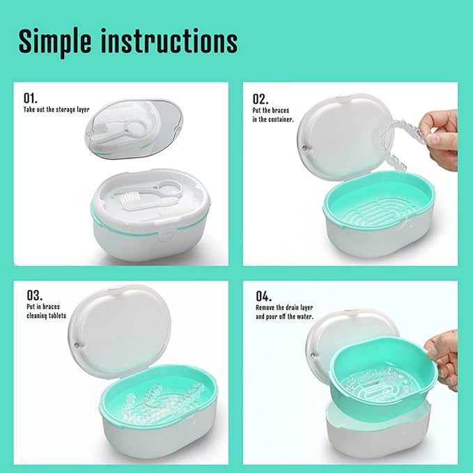 MURRI&MURRDI Retainer Case, Denture Bath Box - Image 5
