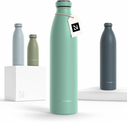 LARS NYSØM Stainless Steel Insulated Water Bottle 12oz 17oz 25oz 34oz 51oz | by LN