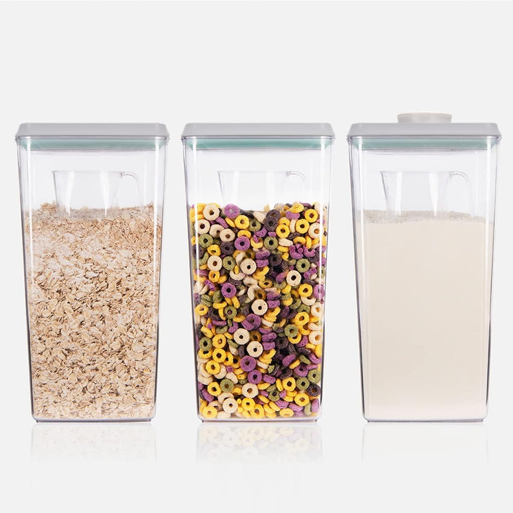 Ankou Airtight Pop Cereal Container, 3300ml Each Large Cereal Containers