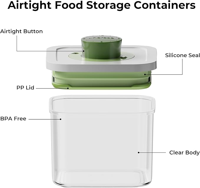 linoroso Set of 4 Pop Airtight Food Storage Containers - Image 7
