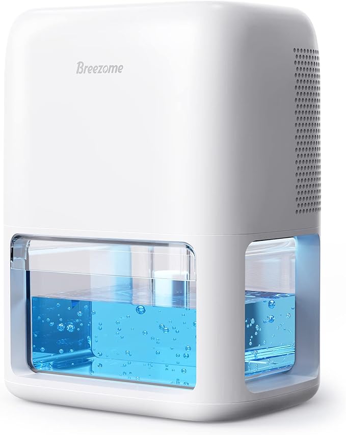 BREEZOME 60 OZ Dehumidifiers for Home, Dual-Semiconductor Quiet Dehumidifier by BREEZOME