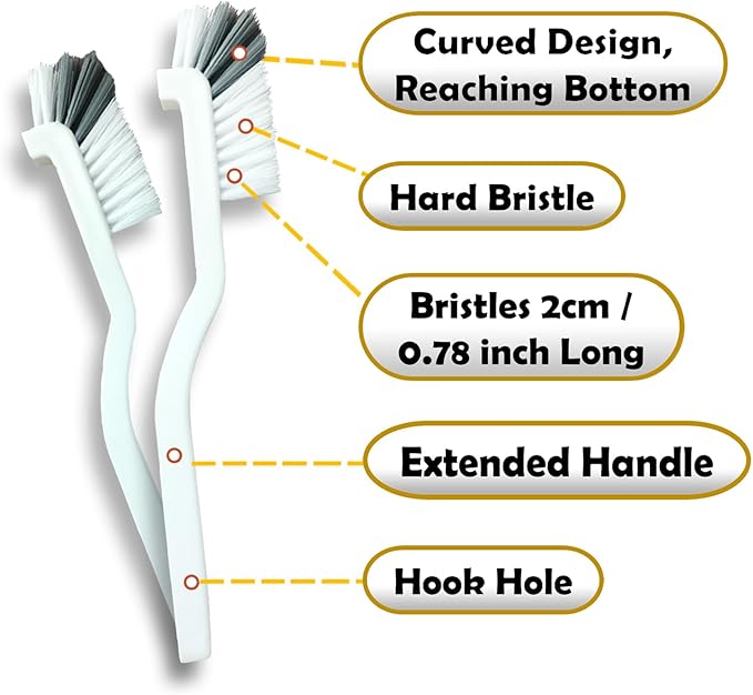 Crevice Cleaning Brush Set, Tight Spaces & More - Image 3
