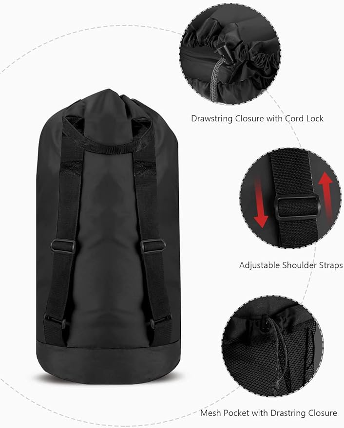 Dalykate Backpack Laundry Bag, Laundry Backpack - Image 3