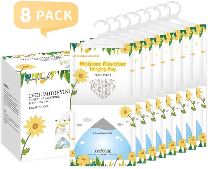 CANAGER Hanging Moisture Absorber, Fresh Scent Moistureproof Desiccant Hanging - Image 2