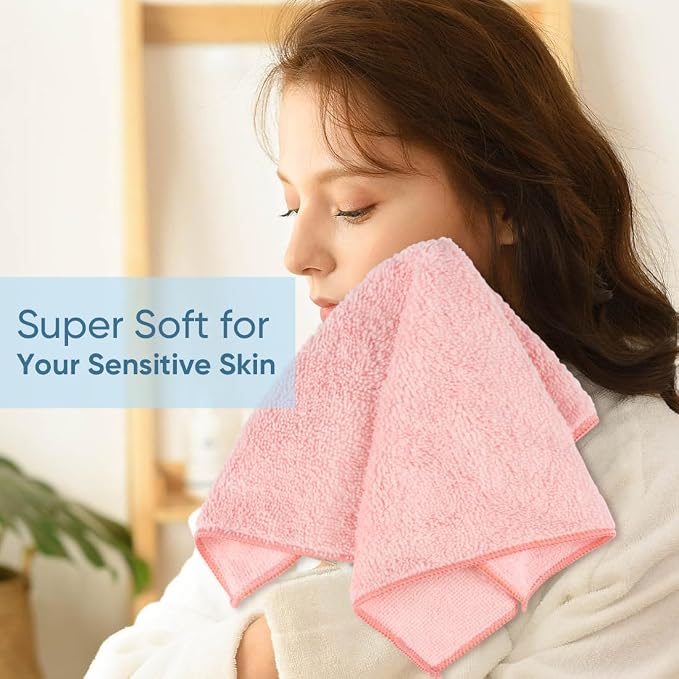 HOMEXCEL Microfiber Washcloths 24 Pack, Highly Absorbent and Soft Face Towel - Image 3