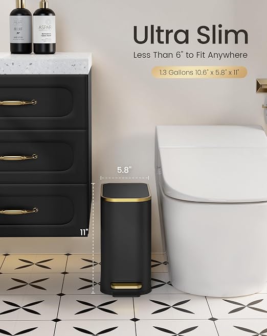 Cesun Small Bathroom Trash Can - Image 8