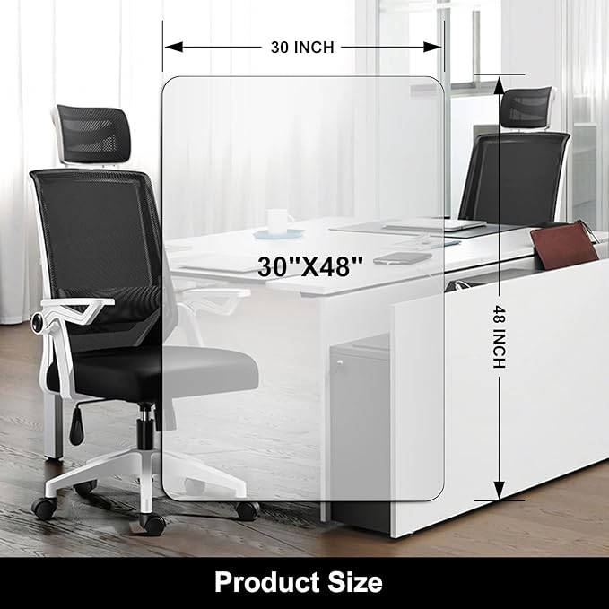 Kuyal Office Chair Mat for Hardwood Floor, Easy Glide, Floor-Protector - Image 6