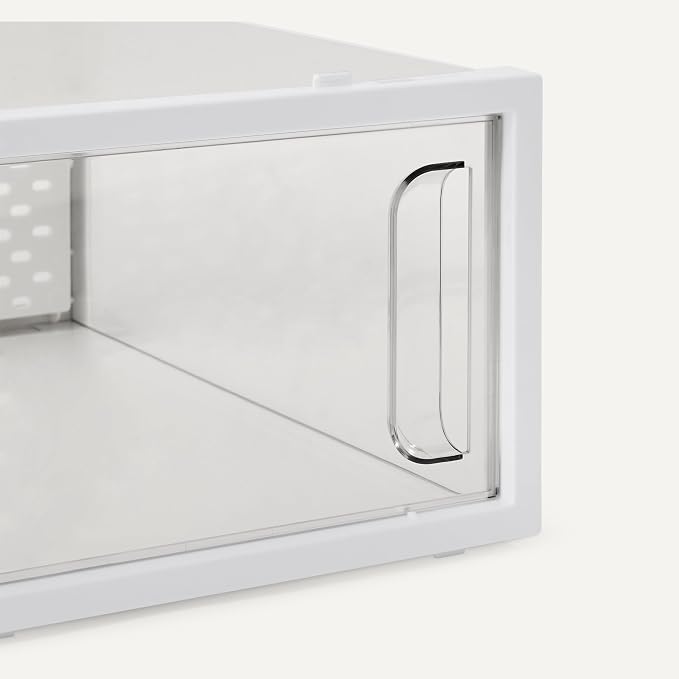 Amazon Basics Stackable and Foldable Clear Shoe Storage Organizer Box - Image 4