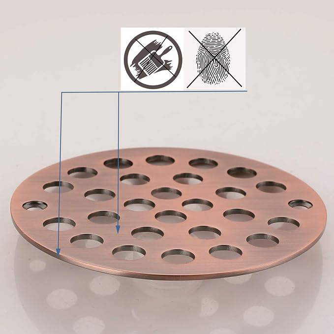 4-Inch Screw-in Shower Strainer Drain Cover Replacement Floor Strainer - Image 3
