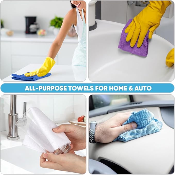 AIDEA Microfiber Cleaning Cloth Roll, Reusable Paper Towels Tear Away Cloth - Image 5
