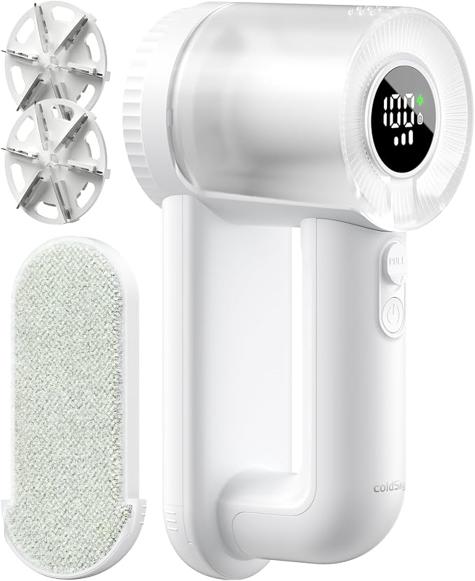 coldSky Electric Fabric Shaver & Lint Remover, Rechargeable Portable 3-Speed by Fabricshaver