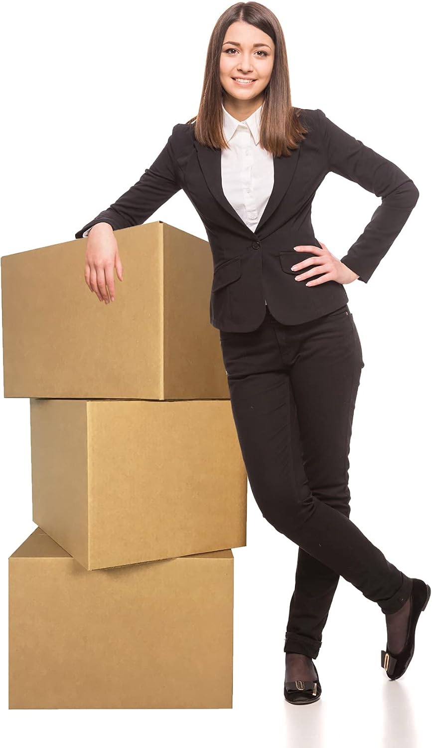 uBoxes Moving Boxes Bundle of 18"x14"x12" (Medium Boxes - Pack...