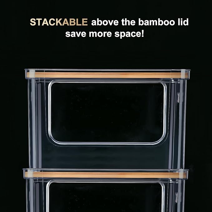 Hudgan Stackable Storage with Bamboo Top - Image 3