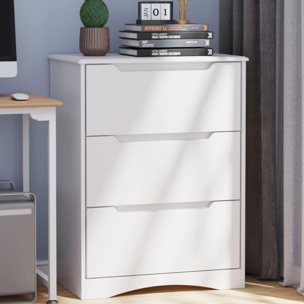Gizoon 3 Drawers Chest, Bedroom Drawer Dresser with Large Storage Capacity