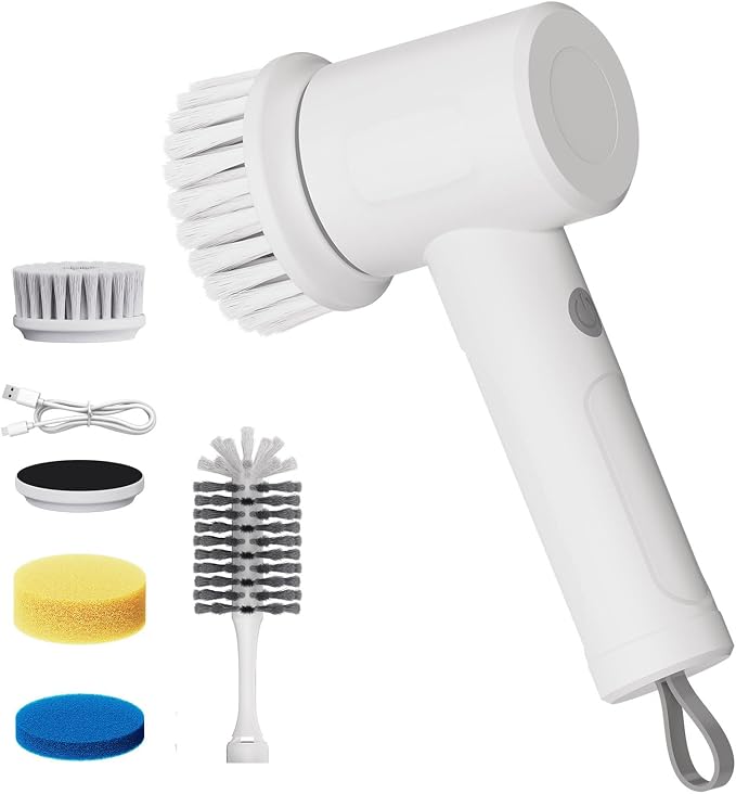 Electric Scrubber Spin- Rechargeable Cordless Handheld Spin Brush by Unknown