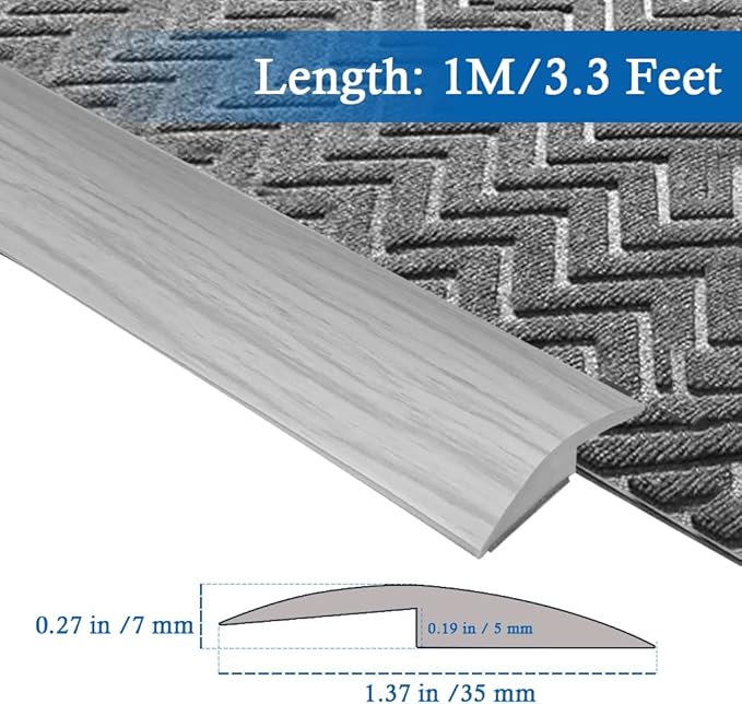 Floor Transition Strip Self Adhesive Carpet & Flooring Transitions Edging Trim - Image 2