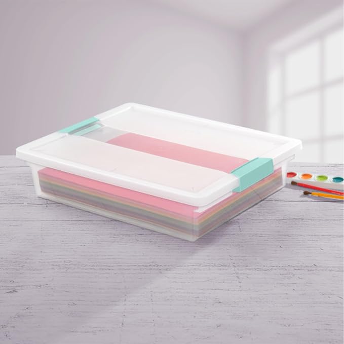 Sterilite Clip Box, Stackable Small Storage Bin - Image 3