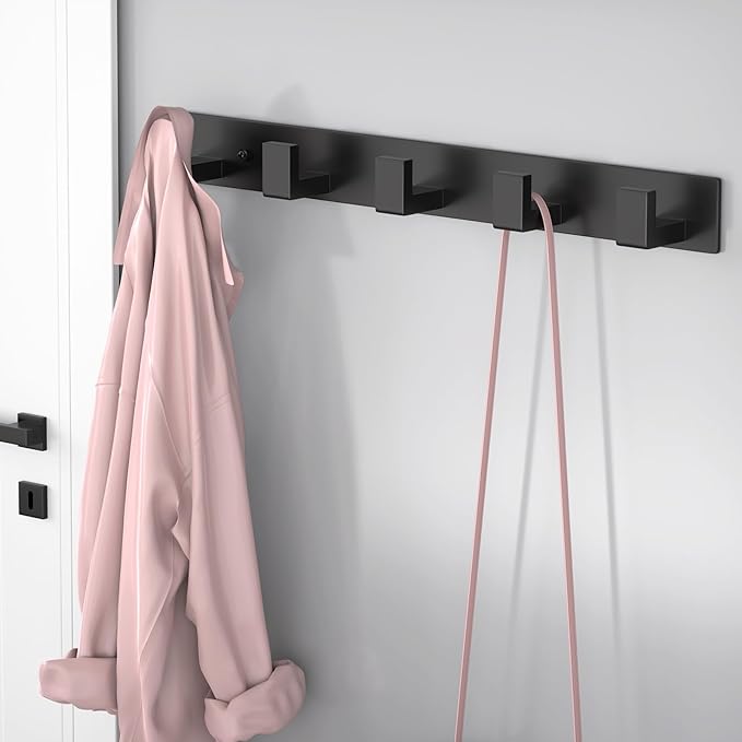 PMMASTO Coat Rack Wall Mount, Coat Hooks Wall Hooks - Image 3