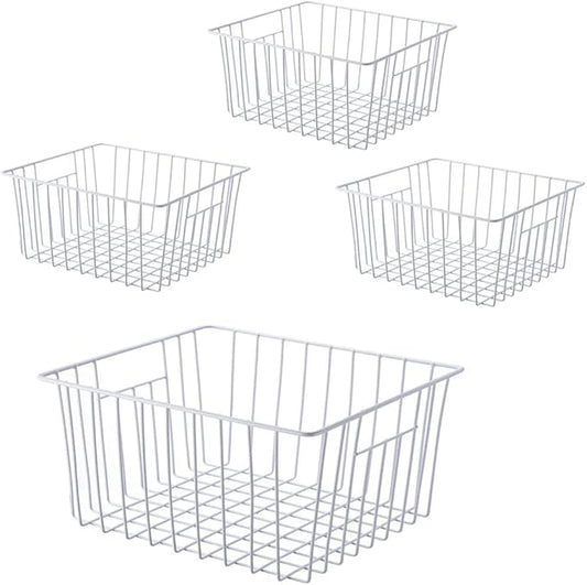 Upright Freezer Organizer Bins， Freezer Baskets by Unknown
