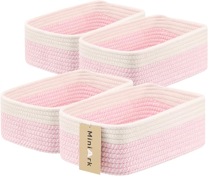 Small Storage Baskets for Organizing | Closet Organizer Bins | Shelf Toy Basket by MiniArkStorageBasketsHome