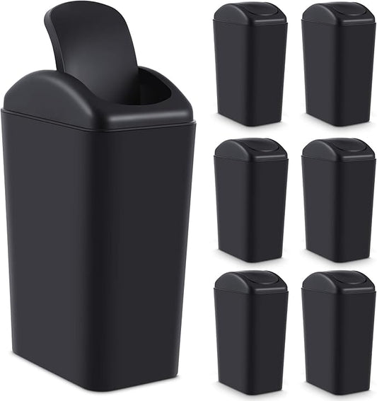 Hoolerry 8 Pcs 3 Gallon/12 Liter Small Trash Can Plastic Kitchen Garbage by Hoolerry